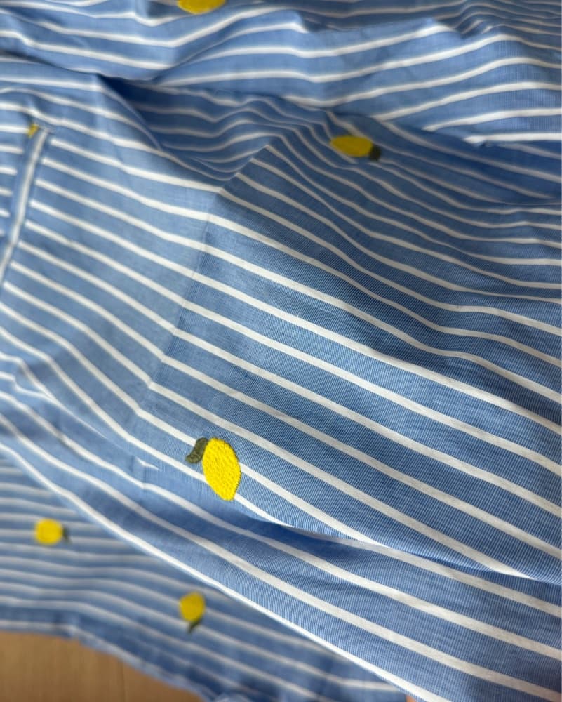 Nicole Miller Striped Lemon Linen Pants - Image 2