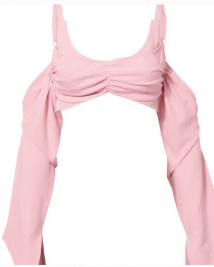 Helmut Lang Pink Crop Top - Image 3