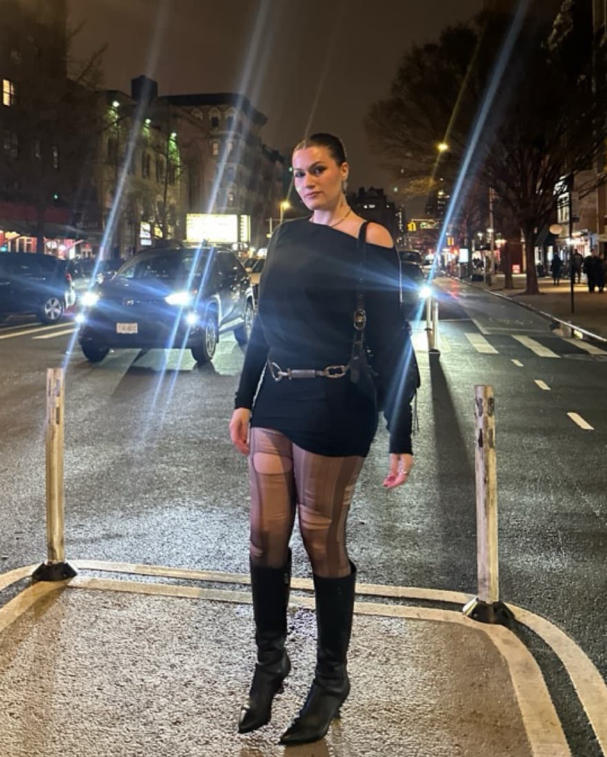 Tank Air Black Mini Dress - Image 6