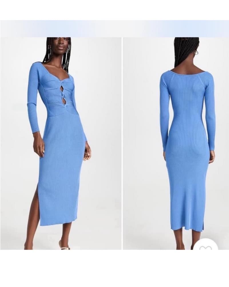 Cult Gaia Knit Long Sleeve Midi Dress - Image 3