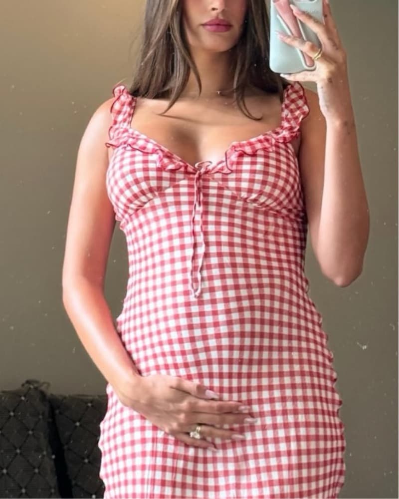 HEIDI DRESS - Rouge Gingham - Image 6
