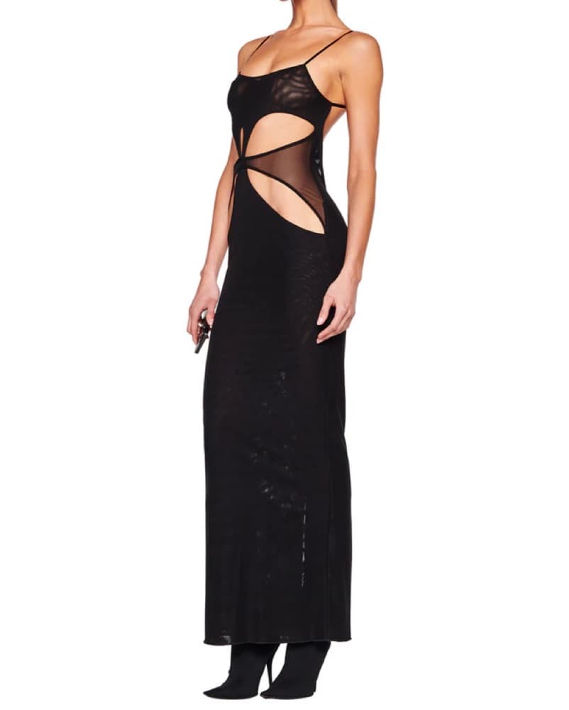 I Am Gia Katiyah Black Cutout Long Dress - Image 2