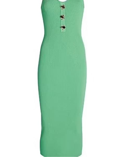 Self Portrait Strapless Knit midi dress - Image 1