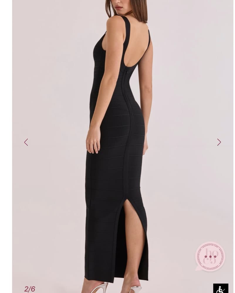 House of CB Black Bandage Maxi Dress - Image 5