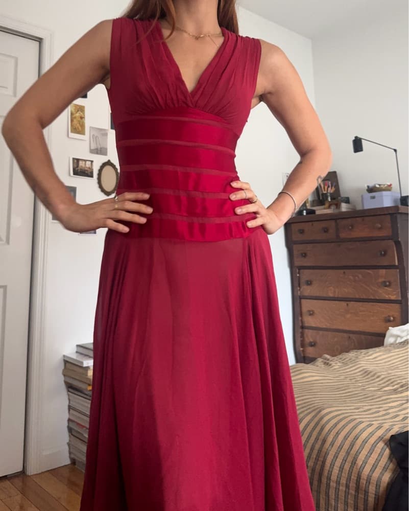 BCBG 2000s Red Dress - Image 4