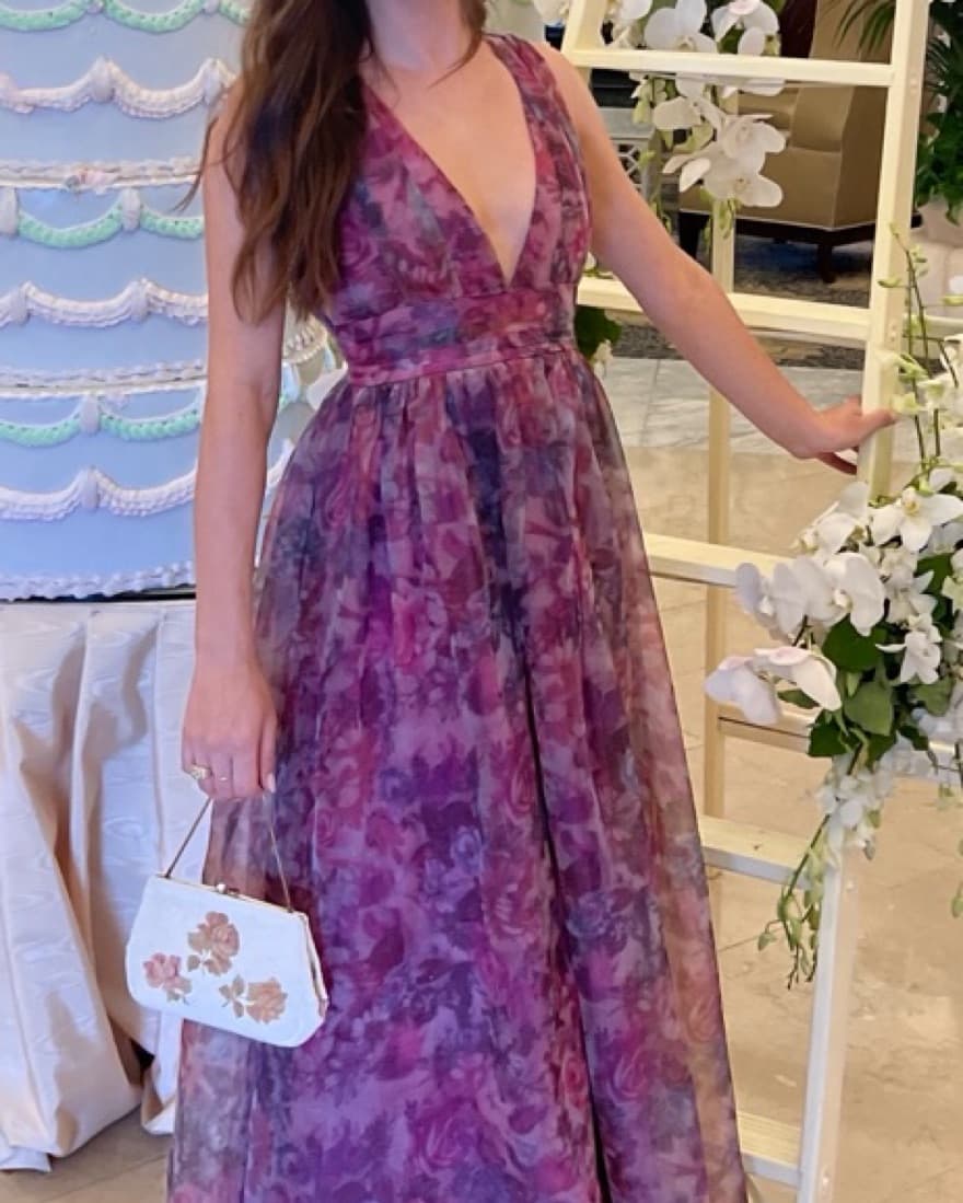 Floral Organza Gown (XS Buy/S Rent) - Image 3