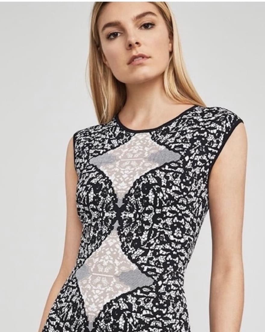BCBG Jacqard Dress - Image 1