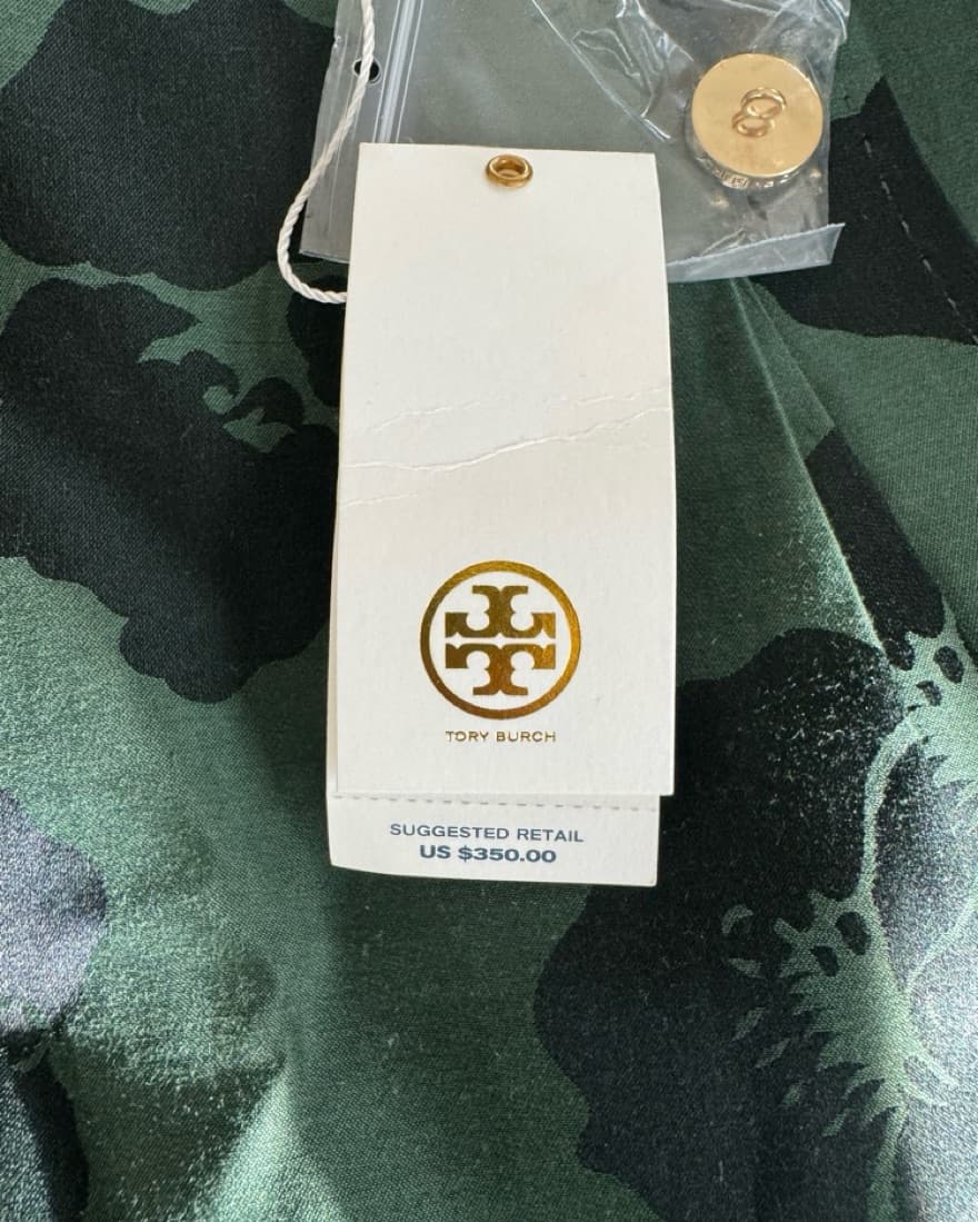 Tory Burch Green Floral Skirt - Image 3