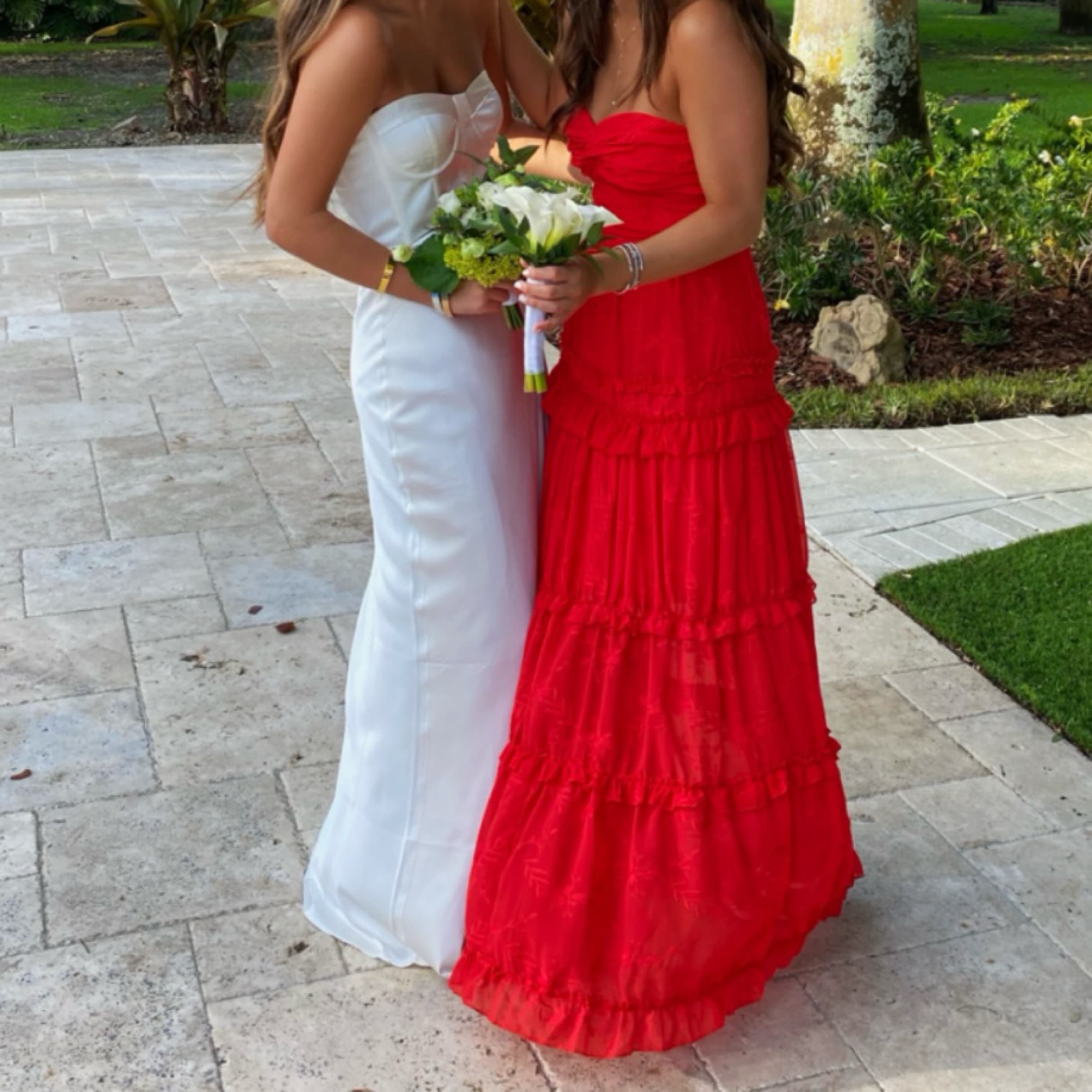 Red Floor Length Formal Gown - Image 3