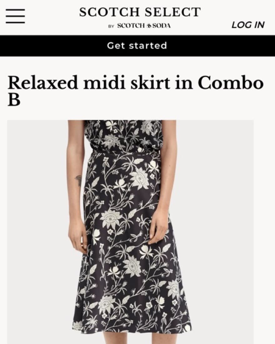 Scotch & Soda Satin Midi Skirt  - Image 2