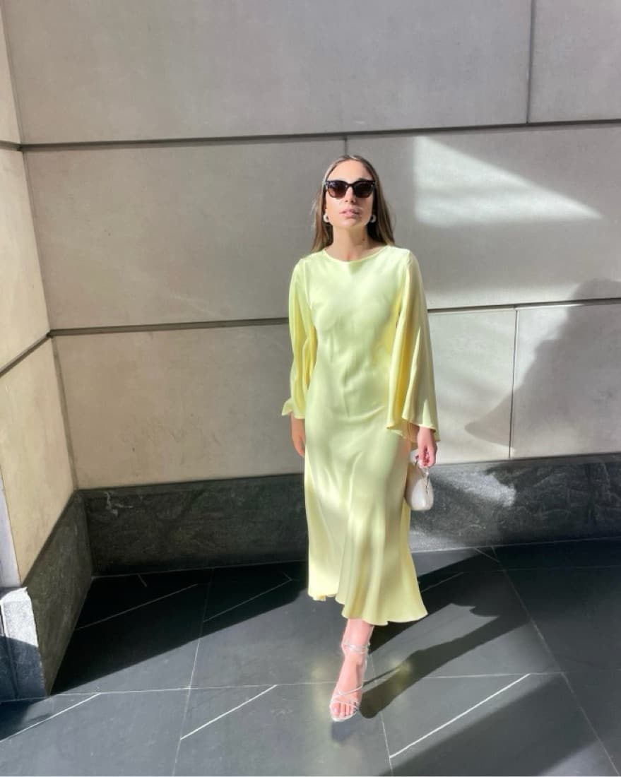 Mango Chic Yellow Maxi Dress - Image 3
