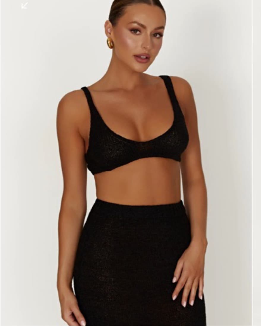 Knit Bralette Skirt Set  - Image 2