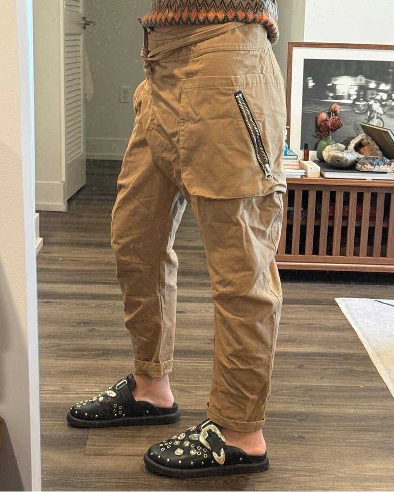 Cargo Drop Crotch Trousers - Image 2