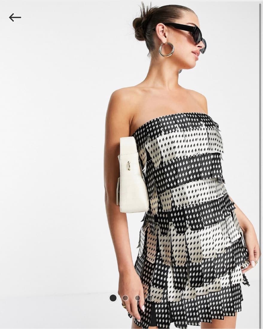 Asos satin bandeau dress - Image 2
