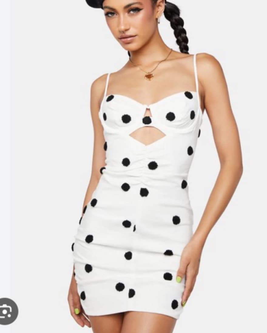 For love and lemon mini Polka dot dress - Image 1