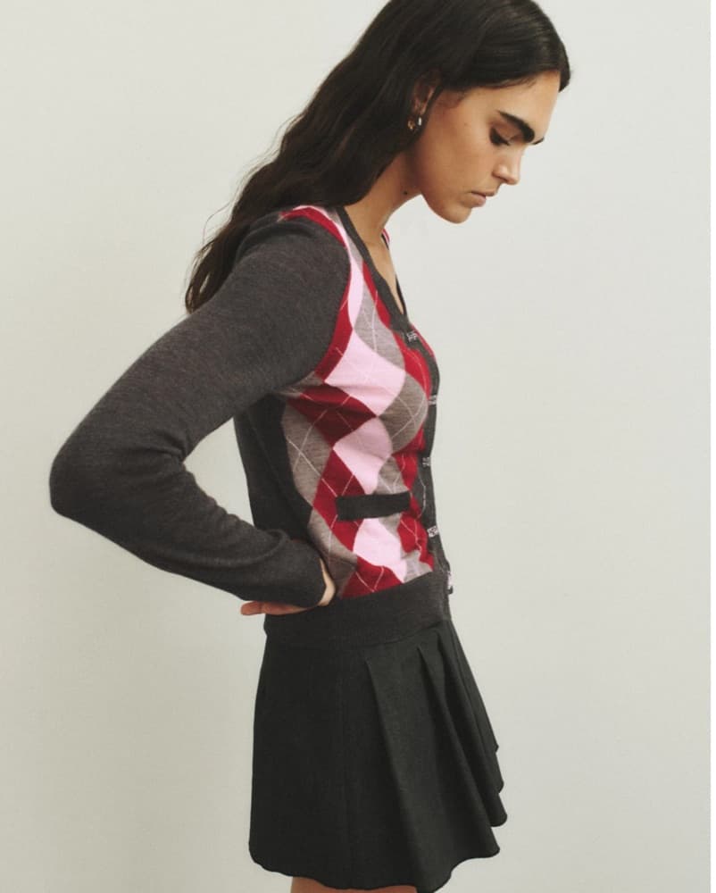 GANNI Argyle Cardigan - Image 3