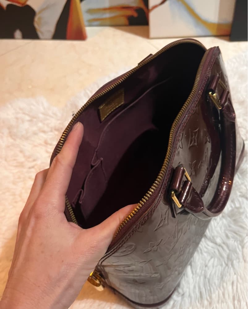 Louis Vuitton Burgundy Handbag  - Image 4