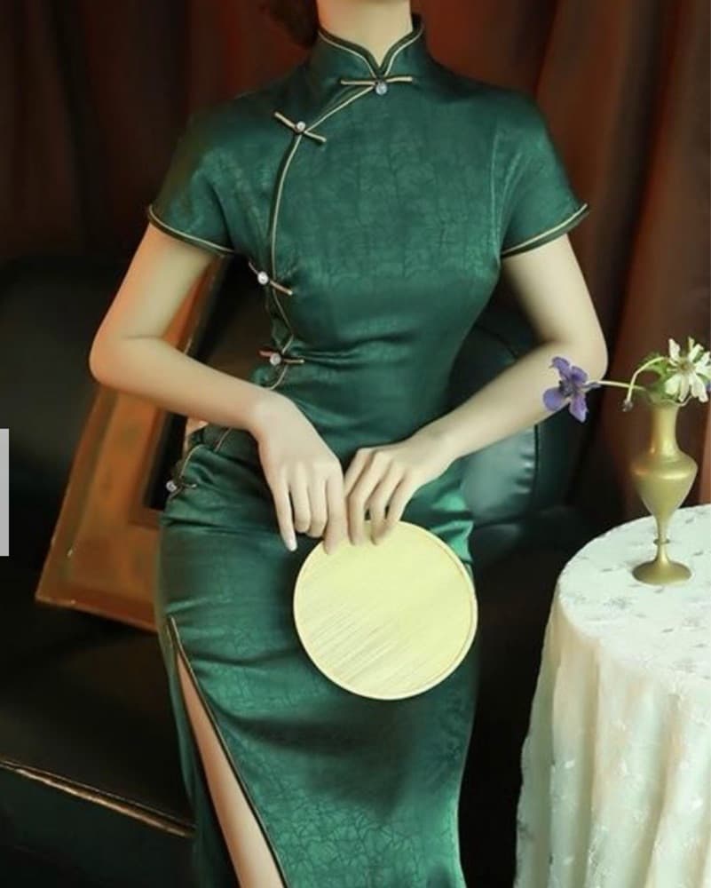 Silk Qipao Old Shanghai / Chinese Dress - Image 2