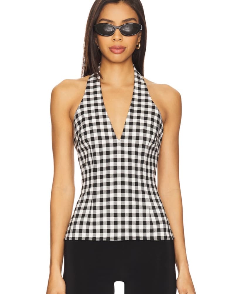 Majorelle Gingham Top - Image 2