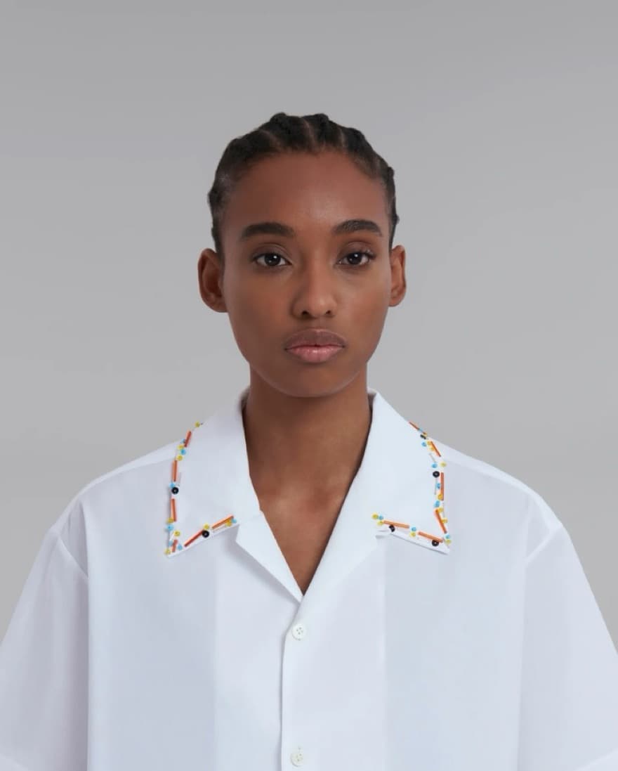 Marni embellished collar shirt - Image 1