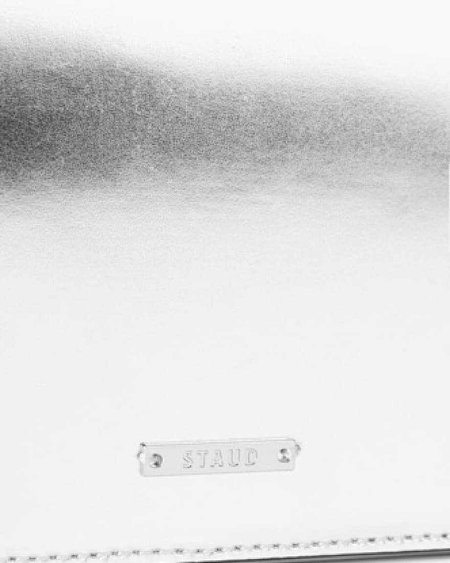 Staud Silver Arc Evening Bag - Image 5