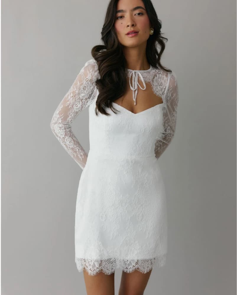 Lace Mini Dress - Image 4