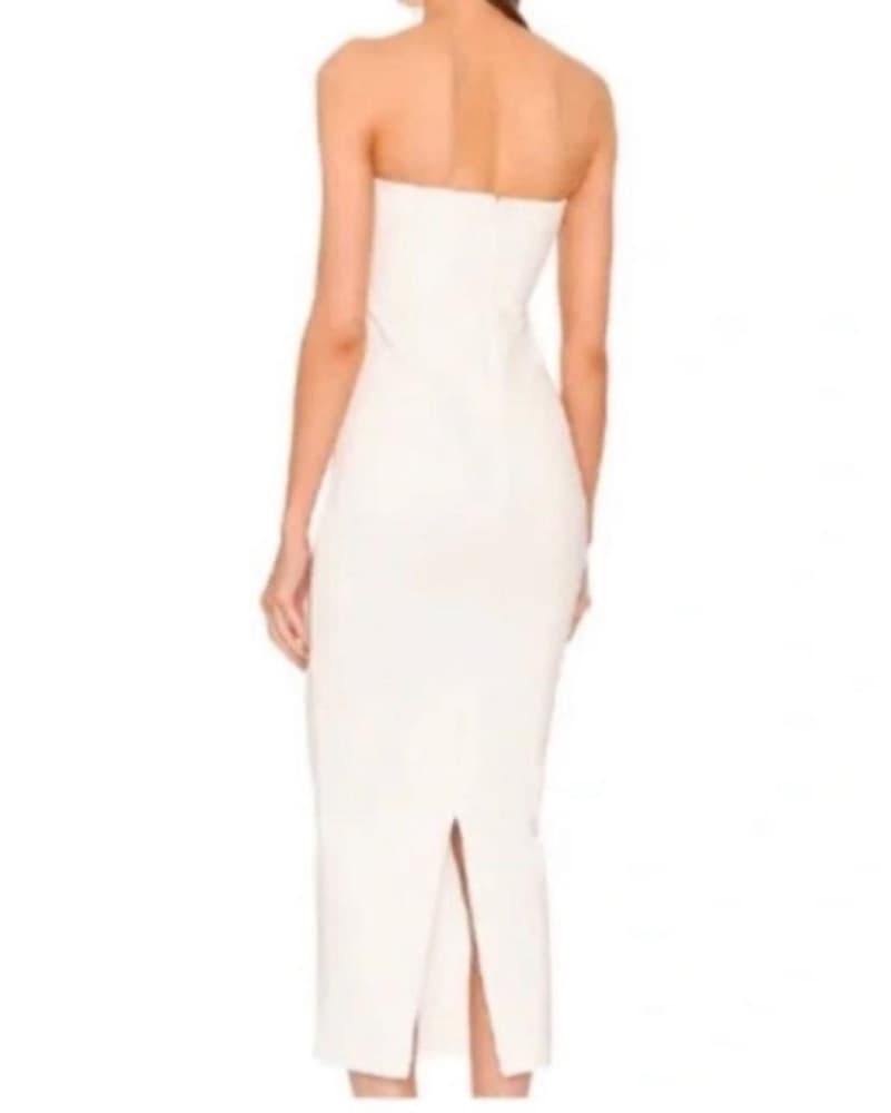 Revolve White Strapless Dress - Image 3