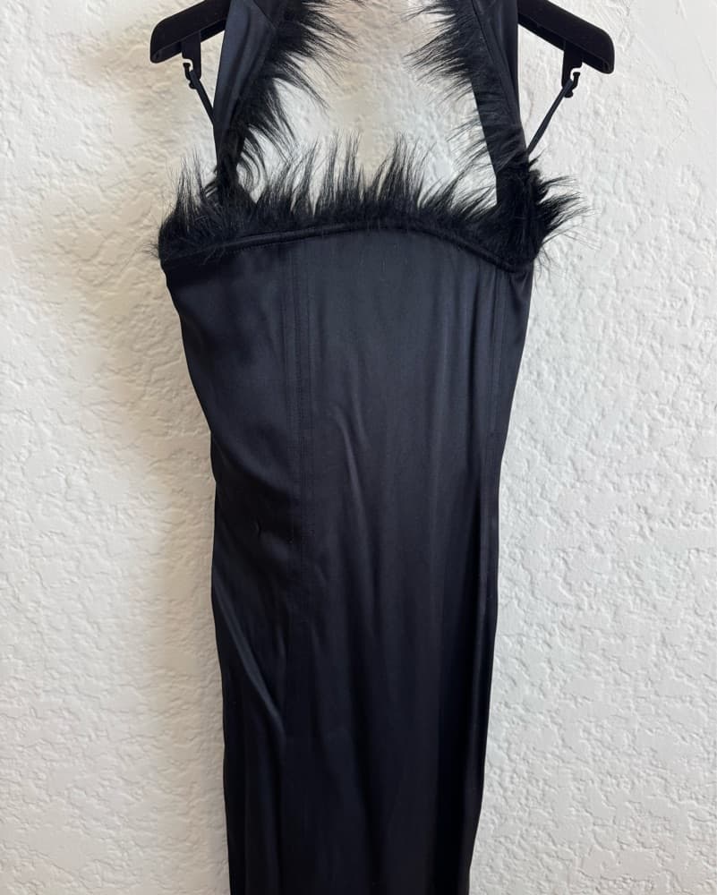 Bottega Veneta Black Feather Dress  - Image 5
