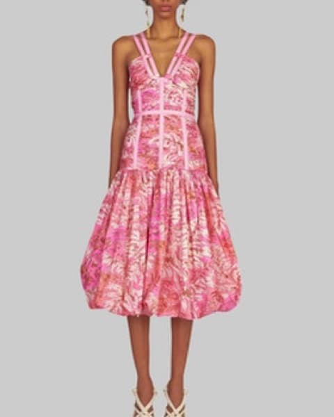 Kaia Printed Midi Dress - Image 2