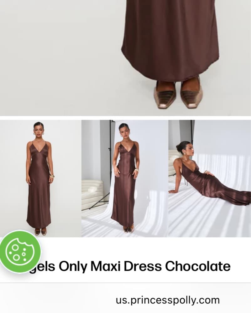 Princess Polly Chocolate Maxi Dress - Image 3