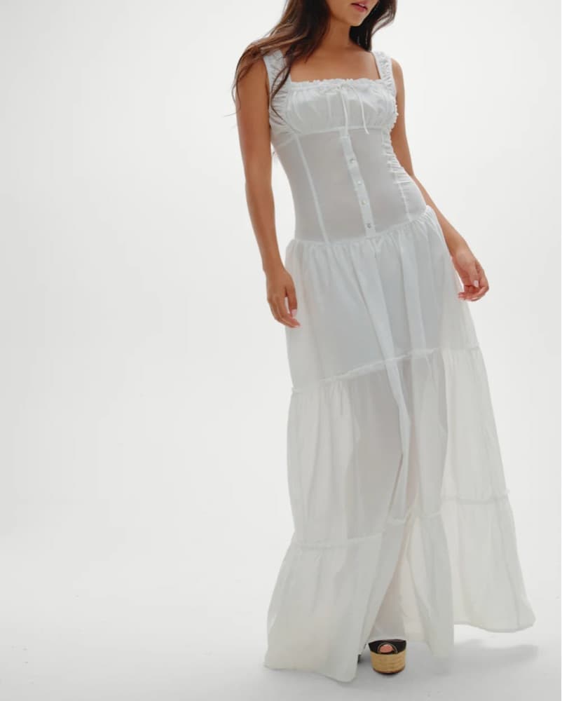 Frankies Christabelle Ruffle Maxi Dress  - Image 1