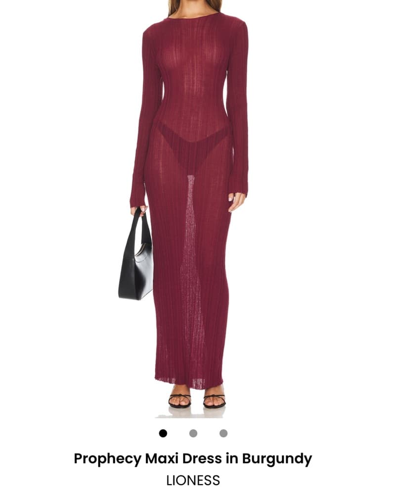 Lioness Burgundy Dress - Image 1