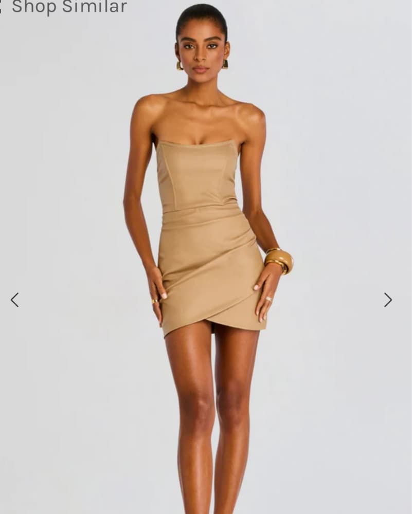 Retrofete James Dress Nude - Image 5