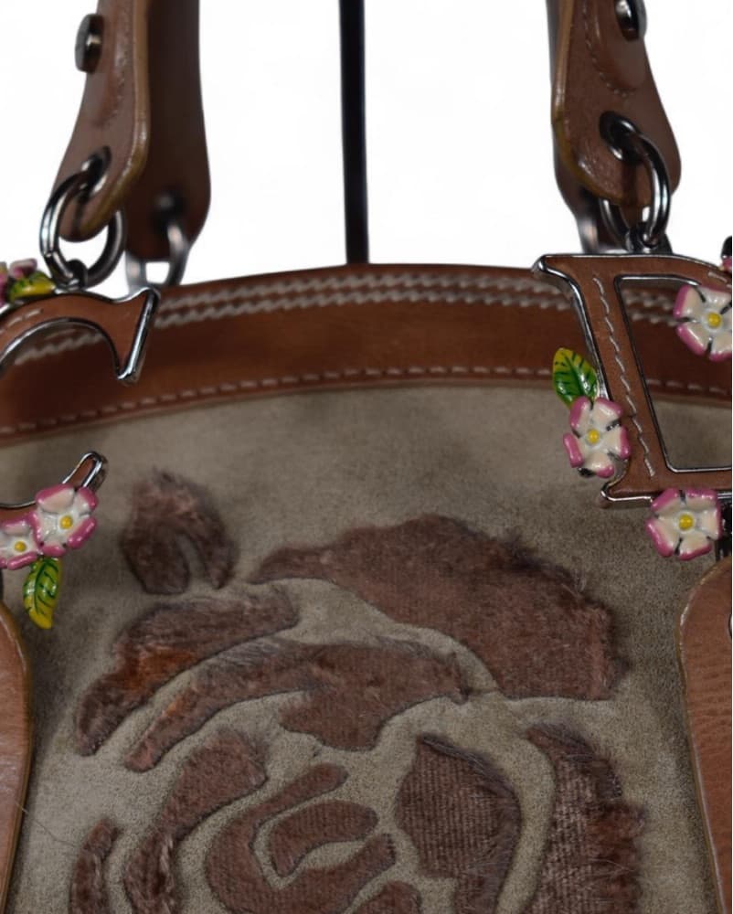 RARE Christian Dior Floral Detective Bag - Image 3
