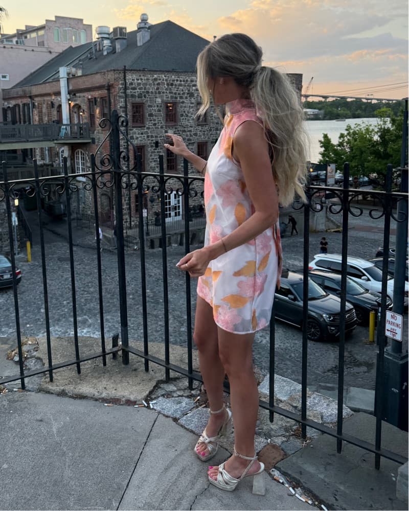 Albee Floral Mini Dress  - Image 2