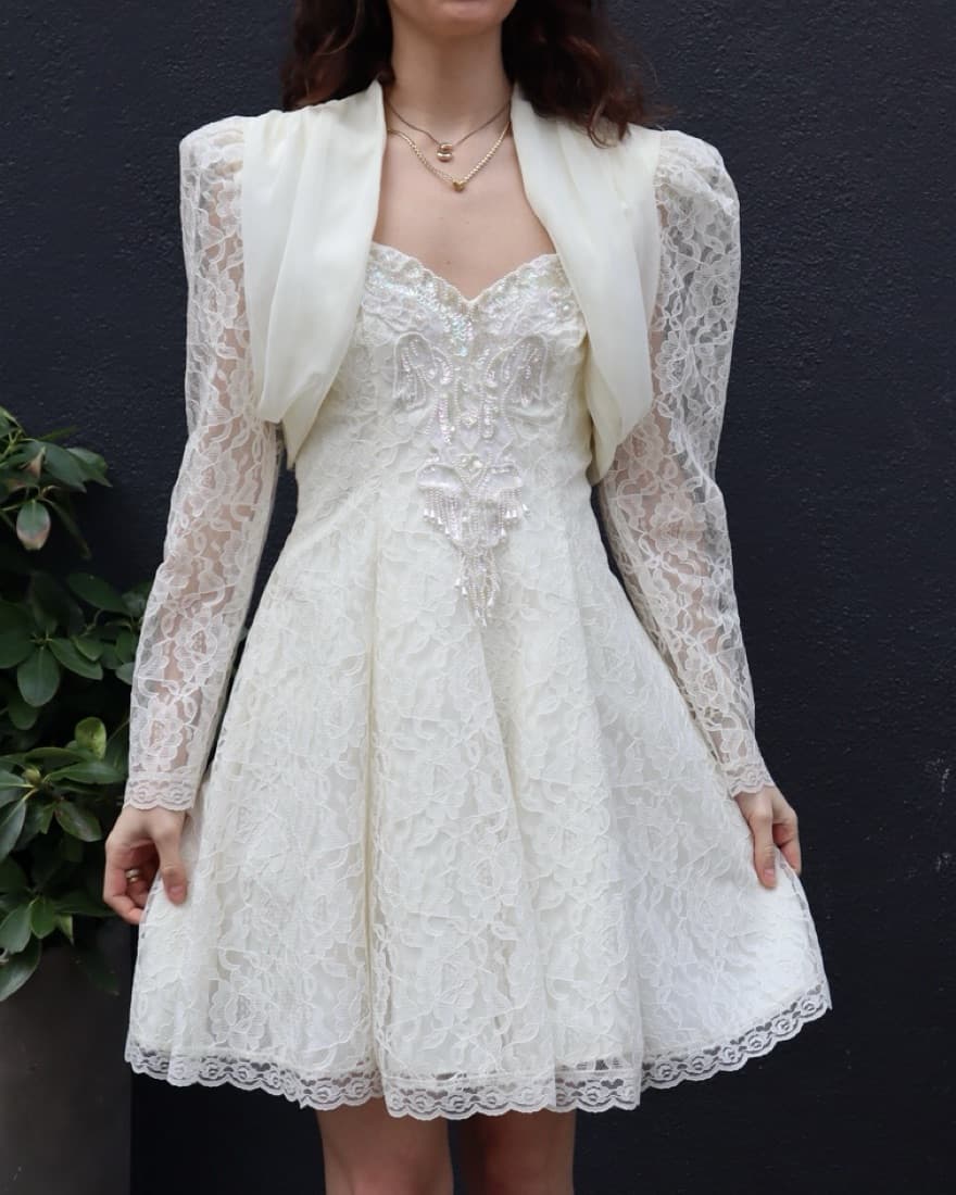 Vintage Legends White Dress - Image 4