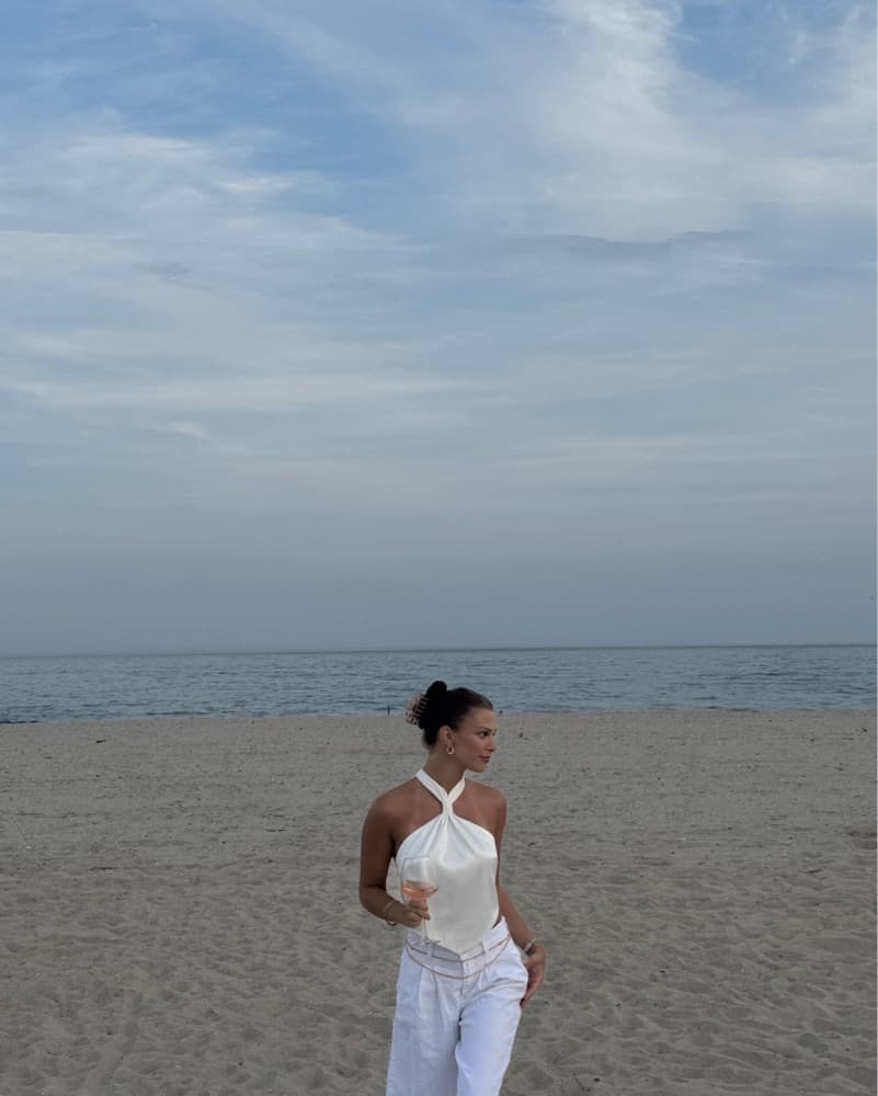 White Scarf Top - Image 5