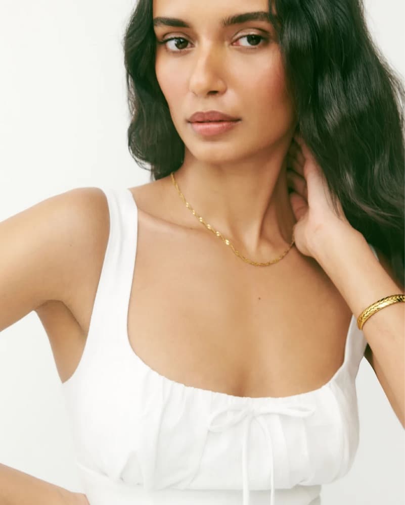 Balia Linen Dress By Reformation - Image 4