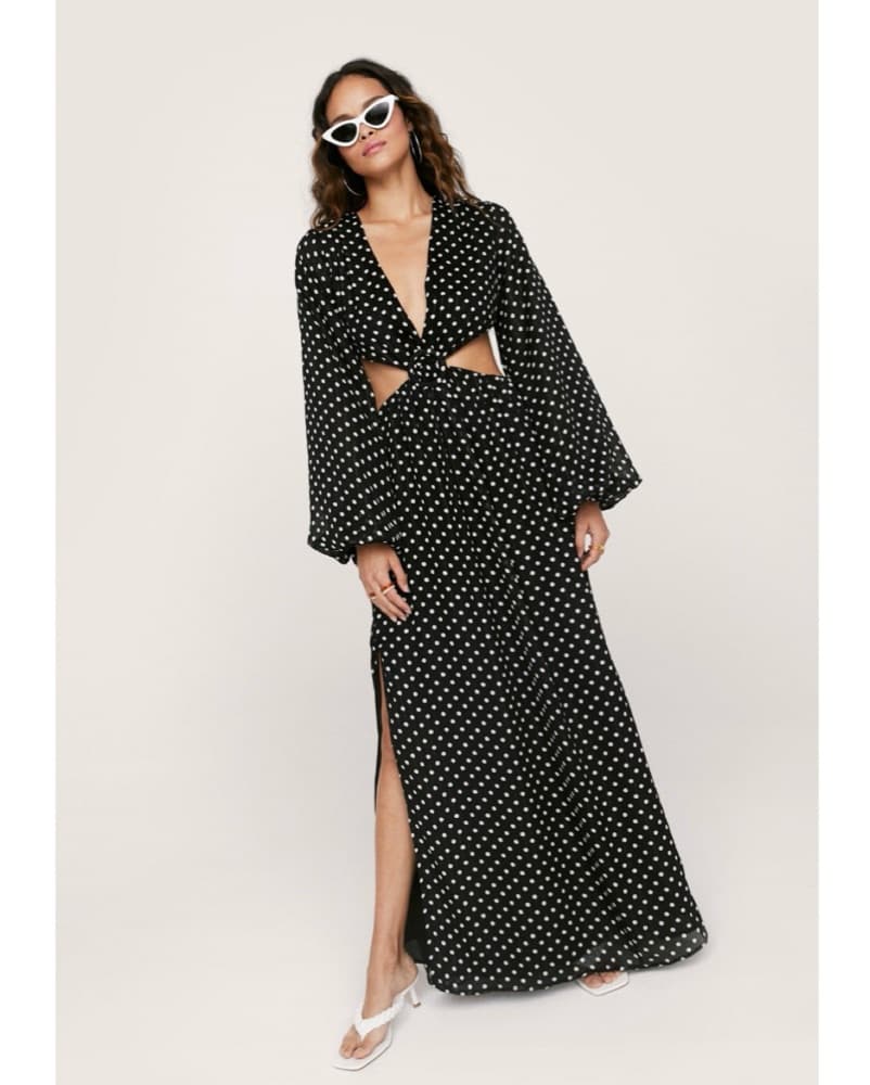 Maxi Polka Dot Dress - Image 1