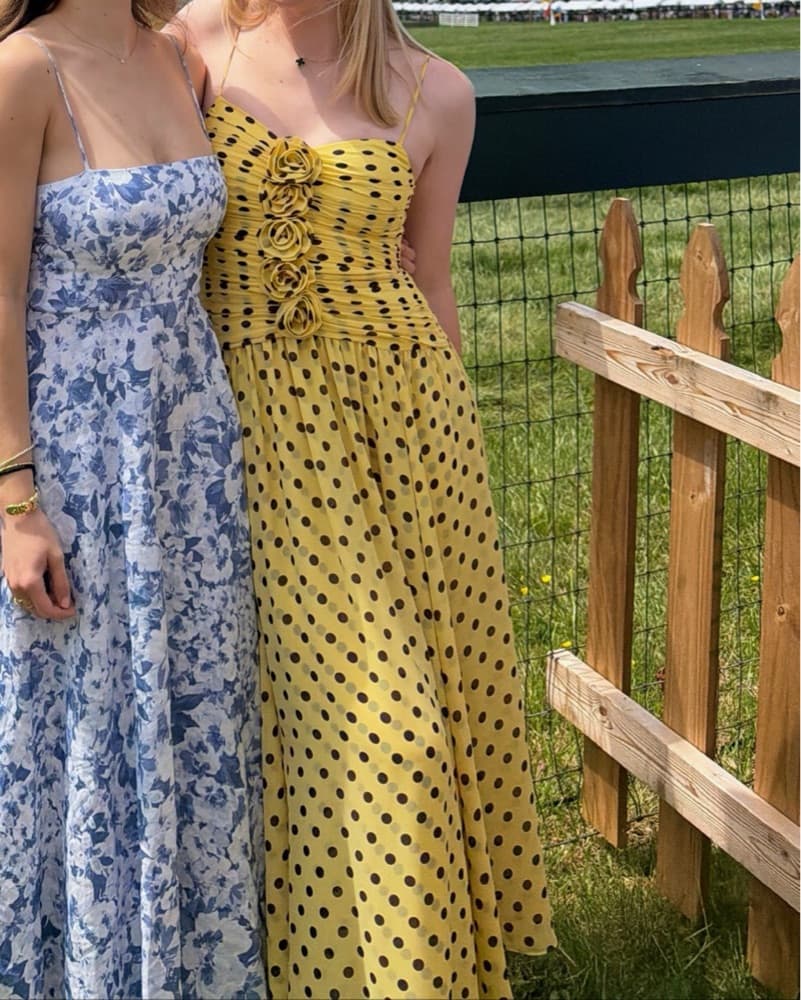 Cinq A Sept Yellow Polka Dot Dress - Image 2