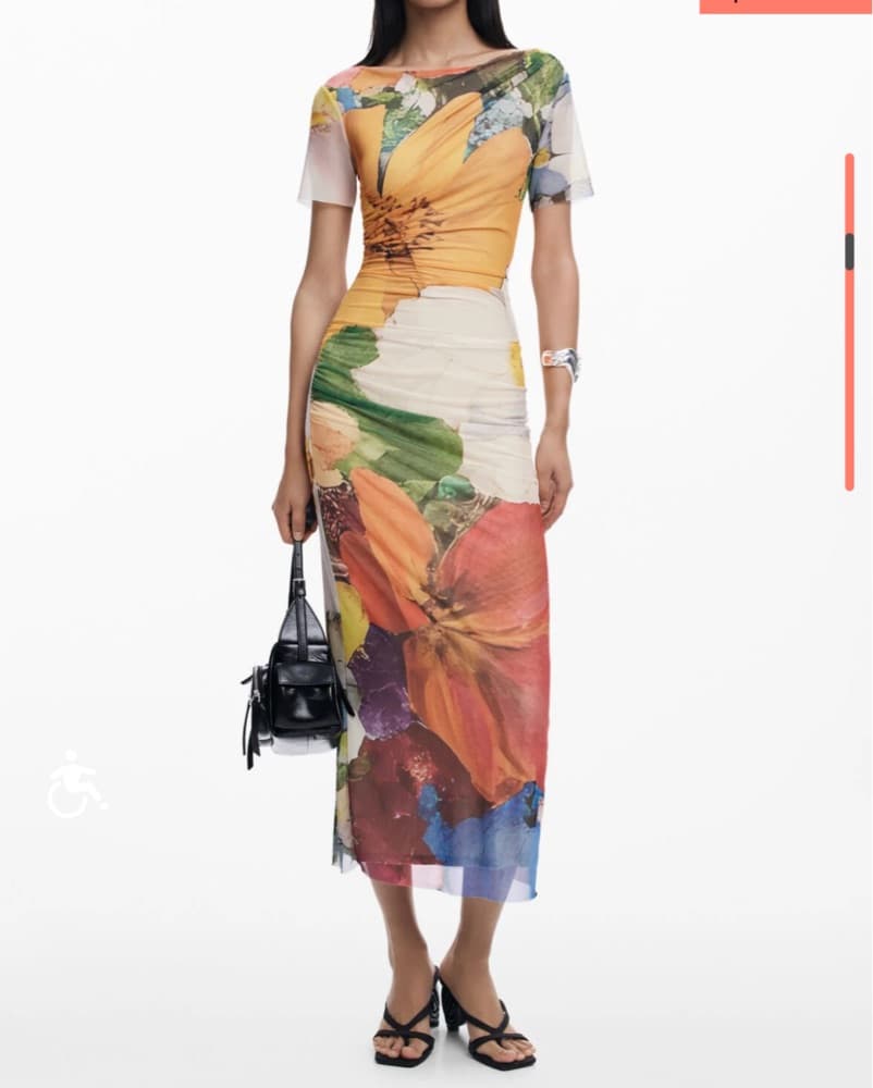 Desigual Floral Midi Dress - Image 1