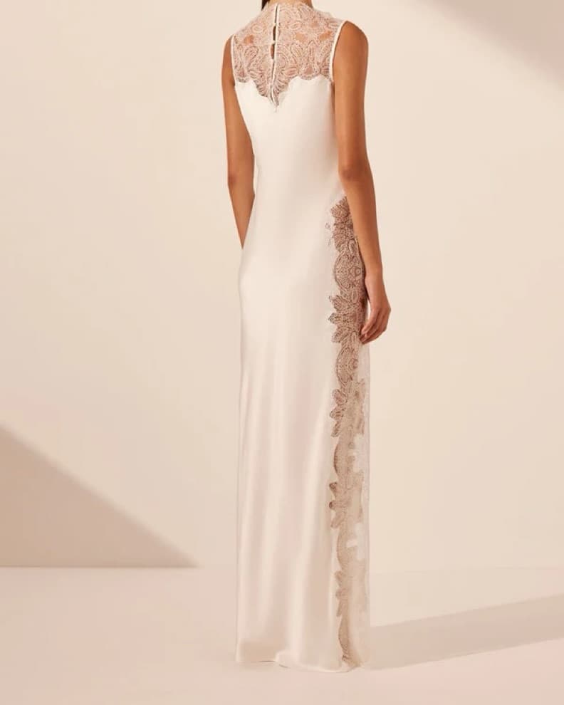Shonda Joy Lace-Embellished Maxi Dress - Image 3