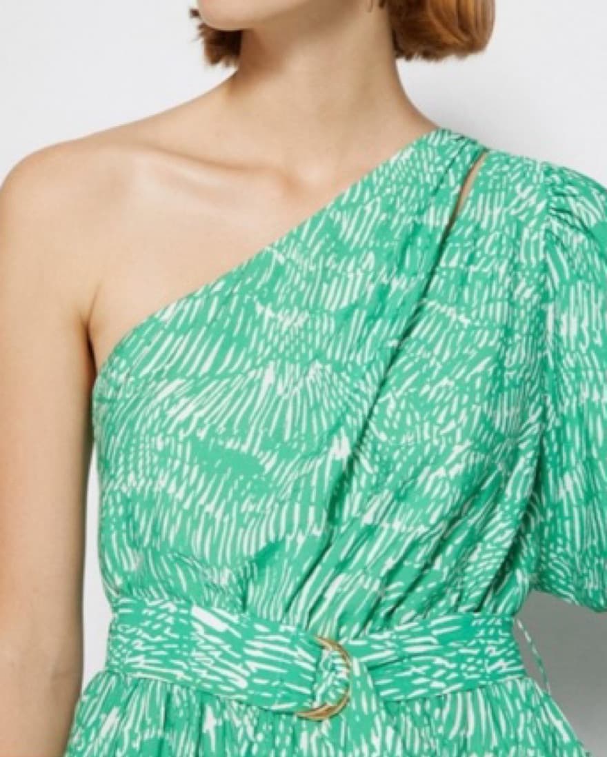 Jonathan Simkhai One Shoulder Mini Dress - Image 3