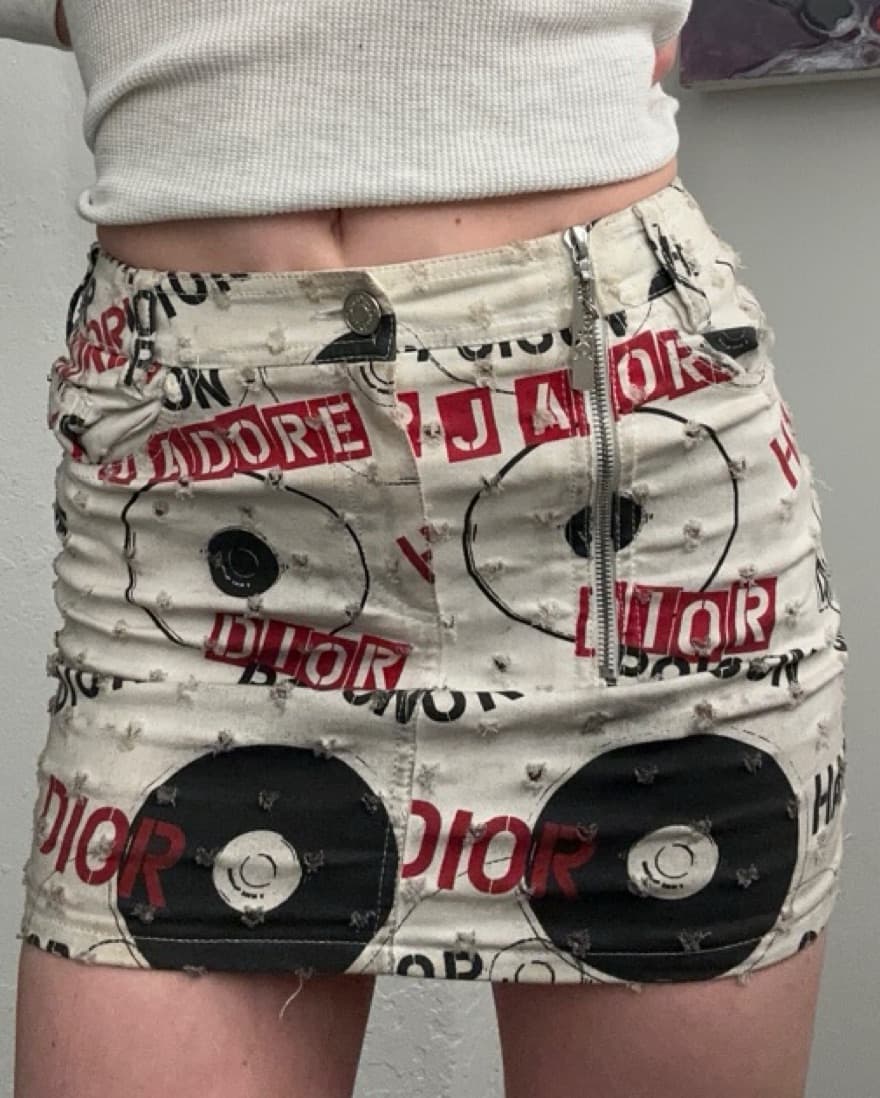 Vintage Dior Mini Skirt  - Image 4