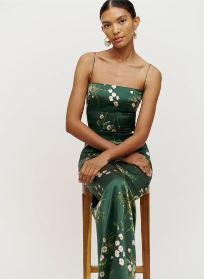 Reformation Frankie Silk Dress - Image 1