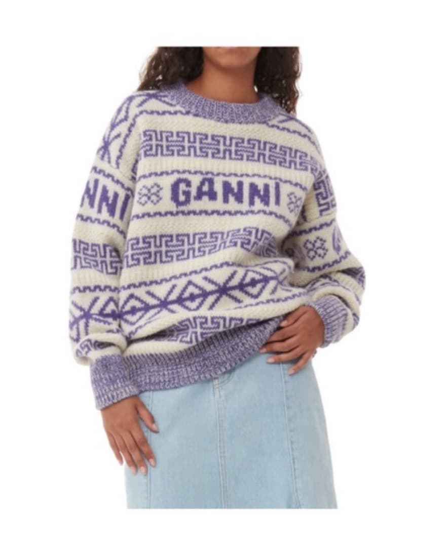 Ganni Purple Sweater - Image 1