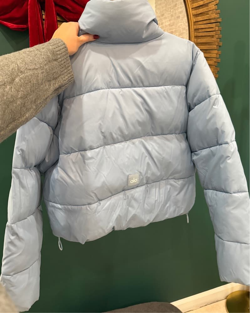 Alo Blue Puffer Jacket  - Image 3