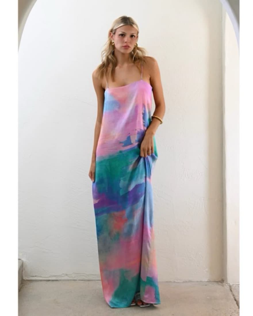 Yellow The Label Cindi Shift Maxi Dress - Image 1