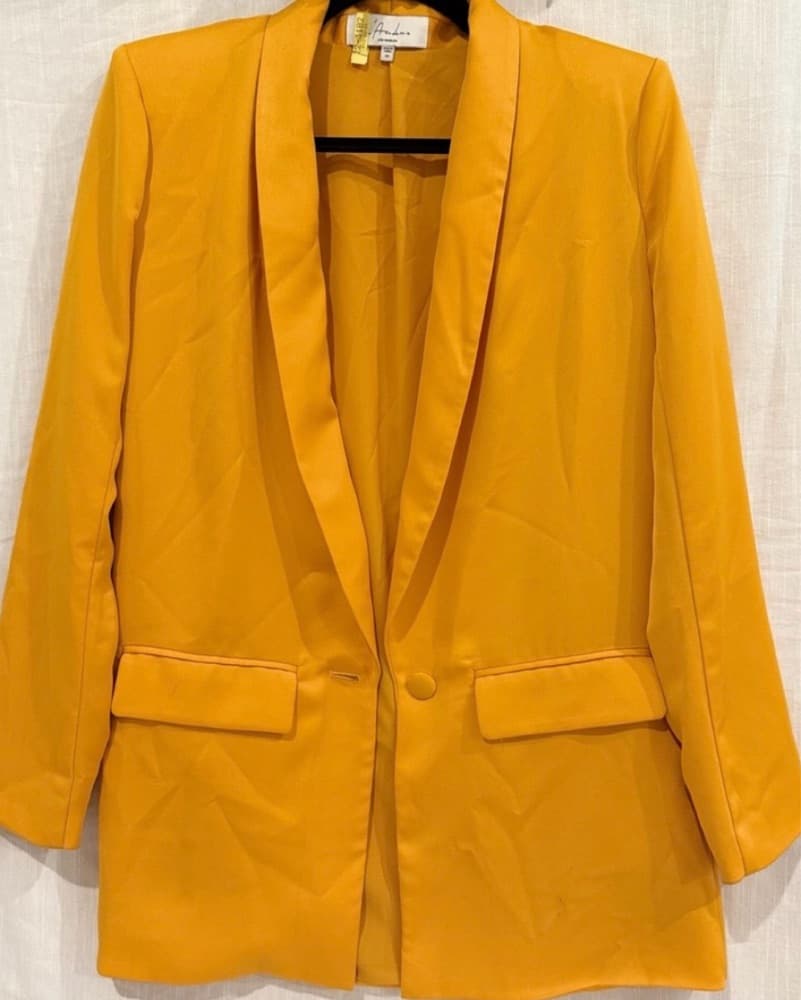 Vibrant Mustard Blazer - Image 2
