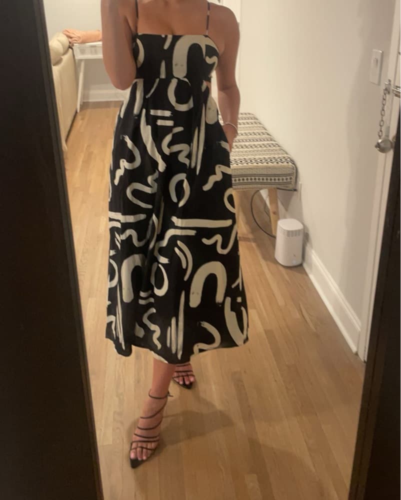 Striking Abstract Maxi Dress - Image 1